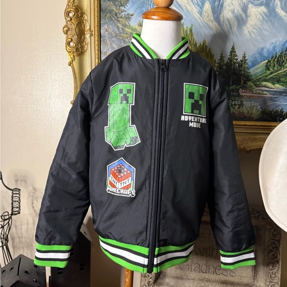 MINECRAFT Adventure Mode Graphic Bomber Jacket - Picture 4 of 4